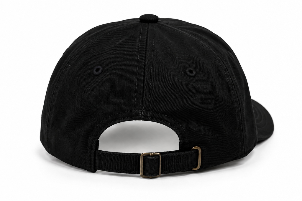 Ghetto Dojo circle logo dad hat, back view