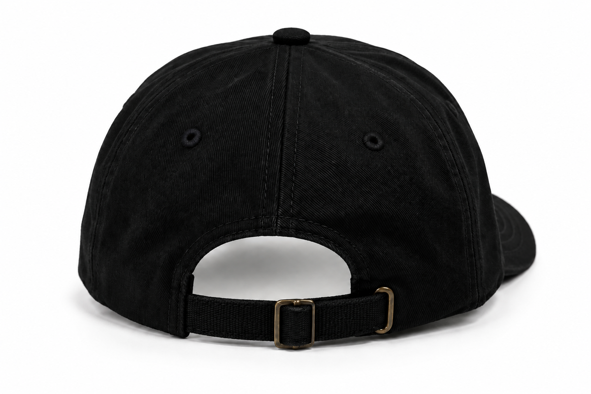 Ghetto Dojo circle logo dad hat, back view