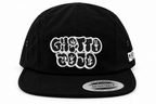 Ghetto Dojo Throwie Jockey Hat in black, front view