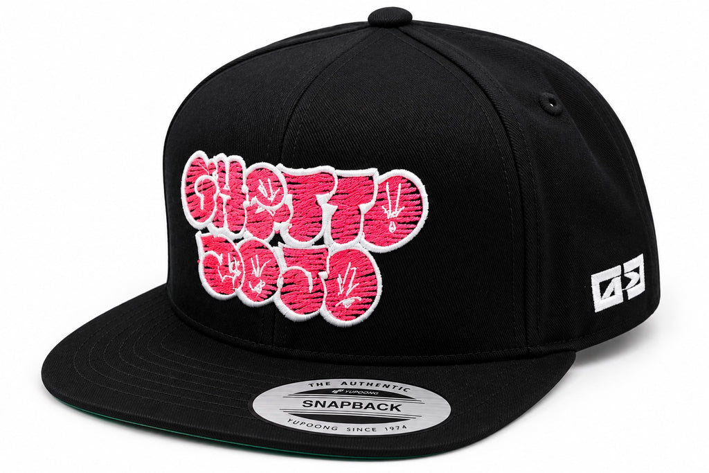 Ghetto Dojo Throwie Snapback three-quarter view