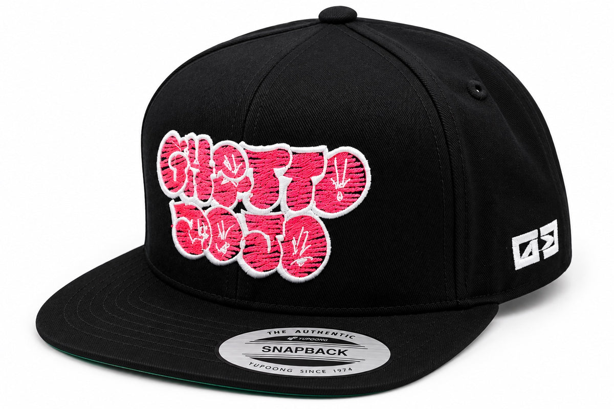 Ghetto Dojo Throwie Snapback three-quarter view